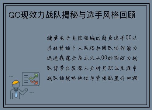 QO现效力战队揭秘与选手风格回顾